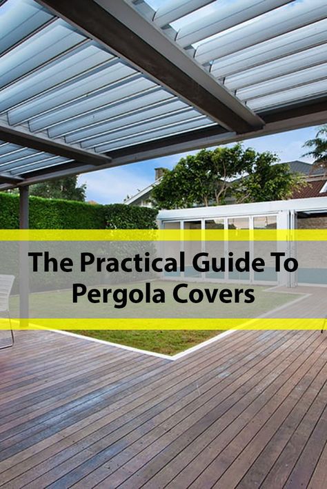 Roof For Pergola, L Shaped Pergola Attached To House, Pergola Covers Waterproof, Pergola Shade Cloth, How To Cover A Pergola For Shade, Deck Roofing Ideas Covered Pergola, Metal Roof Pergola Covered Patios, Pergola Waterproof Cover, Cover For Pergola