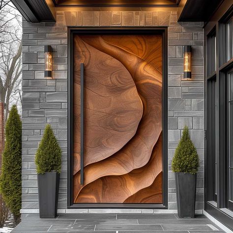 The Art of Modern Door Design for Your Main Entrance • 333+ Images • [ArtFacade] Home Designs Exterior, House Front Door Design, Main Entrance Door Design, Main Entrance Door, Home Door Design, Entrance Door Design, Wooden Door Design, Door Design Modern, House Front Door