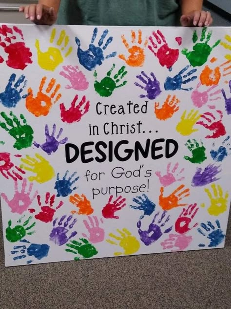 Christian Daycare Crafts, Bible School Crafts For Kids Ideas, Easy Vacation Bible School Crafts, Awana Decorating Ideas, Fun Classroom Decor Preschool, Gods Kingdom Craft, Sunday Class Lessons, God Cares For Us Craft For Kids, Christian Preschool Bulletin Boards