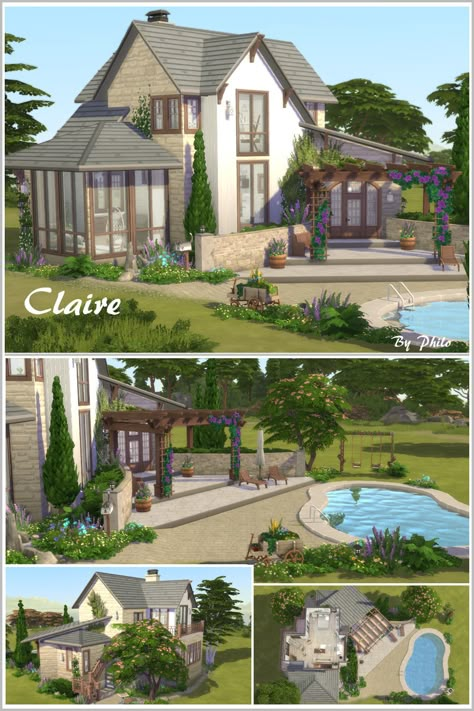 Built on a 30X20 lots, this charming house is suitable for Sims with a dog and a toddler. 

#ShowUsYourBuilds #thesims4 #Sims4 #sims4game #ts4house #ts4build #ts4builds #ts4nocc #ts4mm #simsbuilds #ts4 #sims4housebuild #sims4house #sims4home #sims5 #thesimsresourcedotcom #sims4build #simshousedesign #thesims4housebuild I hope you like it. Sims 4 Eco House, The Sims 4 Houses Ideas, Sims3 House, Sims 4 Houses Ideas, Lots Sims 4, Sims 4 Modern House, Sims 4 Houses Layout, Lotes The Sims 4, The Sims 4 Lots