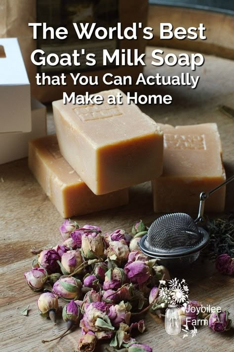 Moisturizing Goat Milk Soap Recipe, Diy Goat Soap, Basic Goat Milk Soap Recipe, Moisturizing Cold Process Soap Recipe, How To Make Goat Milk Soap, Goats Milk Soap Recipe, Easy Goat Milk Soap Recipe, Diy Goat Milk Soap, Goat Milk Soap Recipe