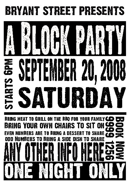 Block Party Invitation idea - Thought of you Krissi at your new house Neighborhood Party Ideas, Fall Block Party, Block Party Ideas, Block Party Invitations, Halloween Block Party, Picnic Company, Summer Block Party, Neighborhood Block Party, Fall Blocks