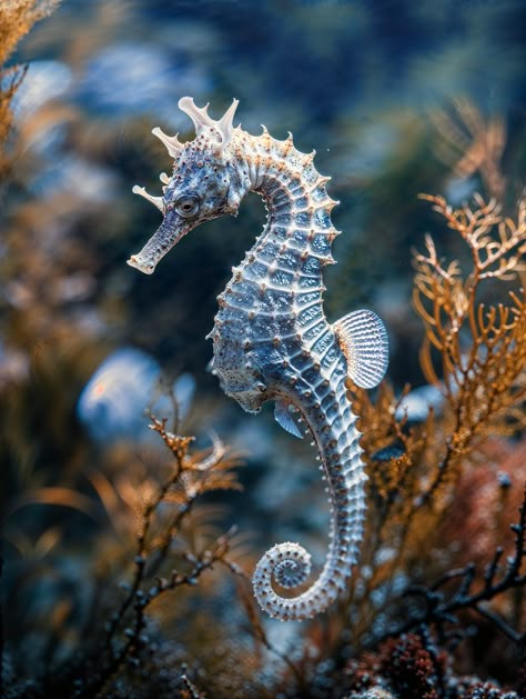 Sea Creatures Art, Seahorse Art, Wild Animals Pictures, Water Creatures, Sea Horses, Animal Portraits Art, Horse Aesthetic, Beautiful Sea Creatures, Exotic Fish