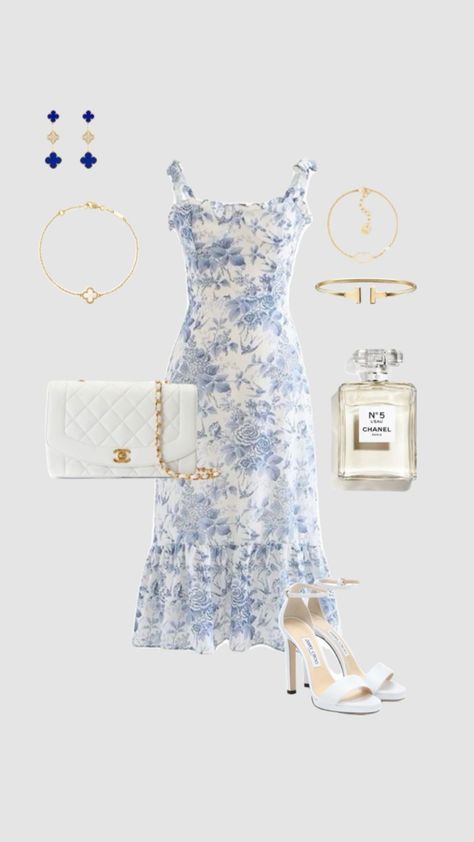 Blue Aesthetic Preppy, Skincare Shuffles, Preppy Skincare, Elegant Outfit Classy, Aesthetic Preppy, Outfit White, Easy Trendy Outfits, Looks Chic, Dressy Outfits