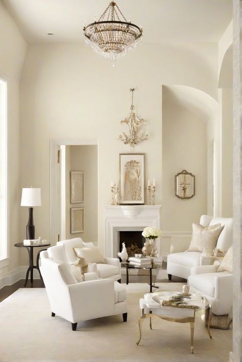 living room design, home decor, interior design services, wall painting services Pearl White Wall Paint, White Walls Living Room Paint, Pearly White Sherwin Williams Walls, Sherwin Williams Pearly White Walls, Sw Pearly White Walls, Paint Colours For Living Room, Pearly White Sherwin Williams, Sw Pearly White, Color For Living Room Walls