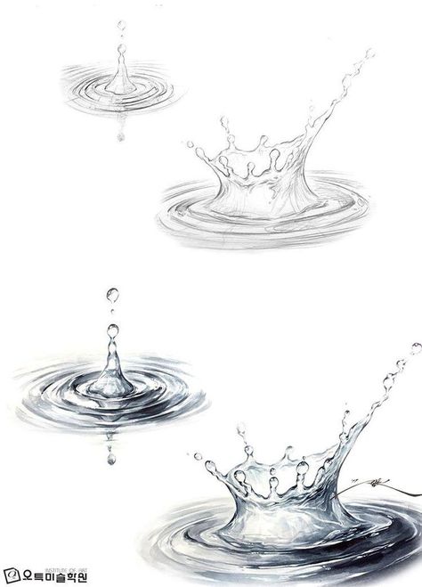 How To Draw Water Pencil, Water Drawing Simple, Water Sketches, Water Drop Drawing, Water Sketch, Draw Water, Water Drawing, Water Art, Pencil Art Drawings