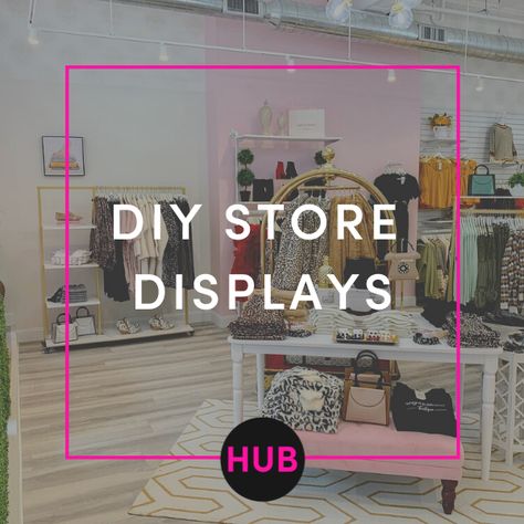 Displaying Shoes In A Boutique, Boutique Displays Clothing, Clothing Boutique Marketing Ideas, Cute Small Boutique Ideas, Boutique Fixture Ideas, Small Retail Display, How To Make Your Boutique Stand Out, Small Boutique Design Ideas, Creative Displays Retail Ideas