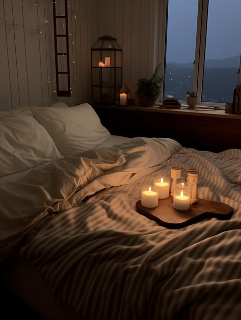 #cozyhome #bedroomdecorideas #bedroomgoals #homedesign #selfcare #moodboard #januarchallenge Happy Home Aesthetic, Cozy Bedroom At Night, Cozy Couple Bedroom, Warm Aesthetic Bedroom, Night Room Aesthetic, Cozy Bedroom Night, Aesthetic Bedroom Night, Night Aesthetic Bedroom, Cozy Couples Bedroom