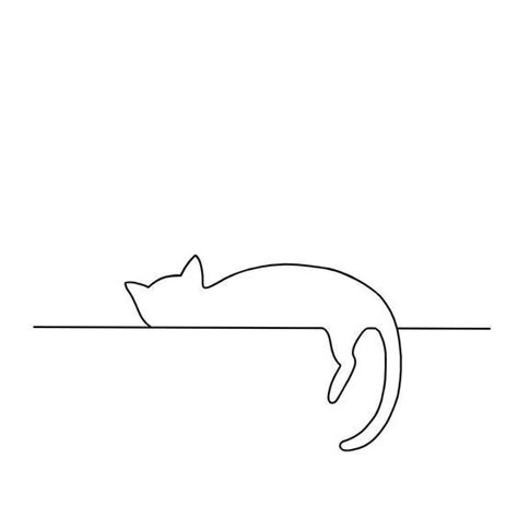 Cat Tattoo Simple, 심플한 그림, Cat Tattoo Designs, Minimalist Drawing, 강아지 그림, Mini Drawings, Line Tattoos, Line Drawings, Cat Tattoo