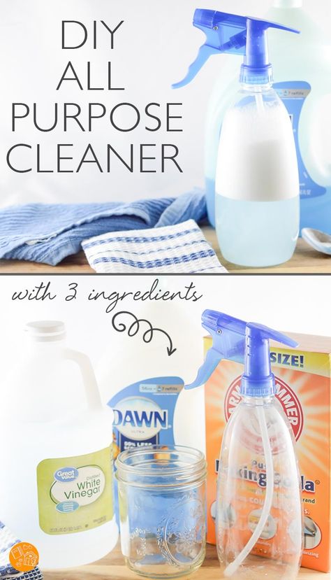 Make DIY all purpose cleaner with a few simple pantry staples! This makes a great homemade cleaner for the kitchen, bathroom, and all non porous surfaces. Love how easy this homemade cleaning spray is to make! All Purpose Cleaning Spray Diy, Homemade Cleaning Recipes How To Make, Viniger Cleaning Spray Diy, At Home Cleaning Solution, Diy Kitchen Disinfectant Spray, Diy Cleaning Products Recipes How To Make, Bathroom Cleaning Spray Diy, Make Your Own Cleaning Spray, Over Cleaner Diy