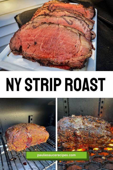 This holiday season, treat your guests to a succulent New York Strip Roast that’s as affordable as it is impressive. With its rich, beefy flavor and tender texture, this cut rivals pricier roasts while delivering incredible taste. Simply seasoned and slow-roasted to perfection, it’s an elegant yet budget-friendly centerpiece for your holiday table, sure to make any gathering feel extra specia New York Roast Recipe How To Cook, Smoked New York Roast, Sous Vide New York Strip Roast, My Strip Roast Recipe, New York Strip Loin Roast How To Cook, Ny Strip Loin Roast Recipe, My Strip Roast, Strip Steak Roast Recipe, Ny Strip Roast Recipes How To Cook