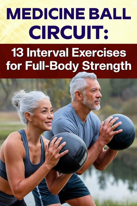 🏋️‍♂️ Ready to transform your workouts with a medicine ball? This 13-exercise routine builds strength, burns fat, and enhances balance. Perfect for those over 45 looking to regain athleticism and tackle stubborn belly fat. 🌟 Bonus: Circuit training keeps it fun and efficient! Save this pin, then click-through to check out the full workout   video demo! 💥 #FitnessOver50 #MedicineBallWorkout Exercise With Medicine Ball, Med Ball Exercises, Weight Ball Exercises, Weighted Ball Workout, Med Ball Workout, Weighted Ball Exercises, Medicine Ball Ab Workout, Medicine Ball Exercises, Strength Training At Home