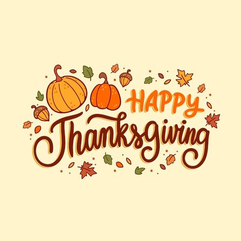 Free vector hand drawn thanksgiving lett... | Free Vector #Freepik #freevector #thanksgiving #give-thanks #traditional-culture #autumn Happy Thanksgiving Painting, Happy Thanks Giving Post, Thanksgiving Decorations Drawings, Give Thanks Lettering, Thanksgiving Images Clip Art Free, Happy Thanksgiving Lettering, Free Happy Thanksgiving Images, Happy Thanksgiving Graphic, Thanksgiving Wigets