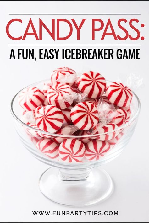 Looking for the perfect group icebreaker? The Great Candy Pass is a sweet and simple way to get everyone laughing and connecting! Perfect for team building, parties, family reunions, large group game nights, youth groups, church gatherings, or any group setting. Easy Icebreaker Games, The Great Candy Pass Game, Employee Ice Breakers Activities, Professional Ice Breakers, Opening Activities Ice Breakers, Skittle Question Game, Pass The Candy Game Questions, Game For Team Building, Party Mixer Games Ice Breakers