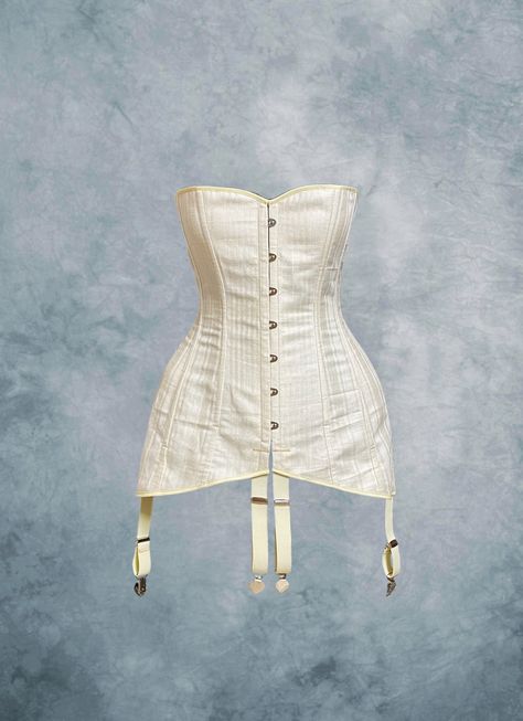 Titanic Era Dress, Vintage Underbust Corset, Vintage Corset Aesthetic, 1910s Corset, 1920s Corset, Vintage Corset Outfit, 1912 Fashion, Victorian Corsets, Corset Stays