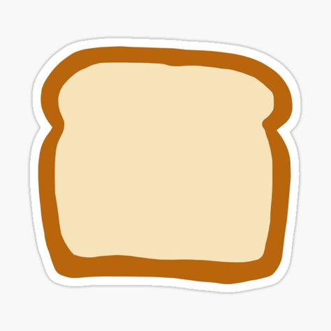 Perfect for the baker in your family! (redbubble: gen3vi) #bread #toast #baker #apron #vsco #cooking #sticker #trendy Bread Logo, Bread Sticker, Baker Apron, Bread Toaster, What To Do When Bored, Bread Toast, Piece Of Bread, Stickers Car, Food Stickers