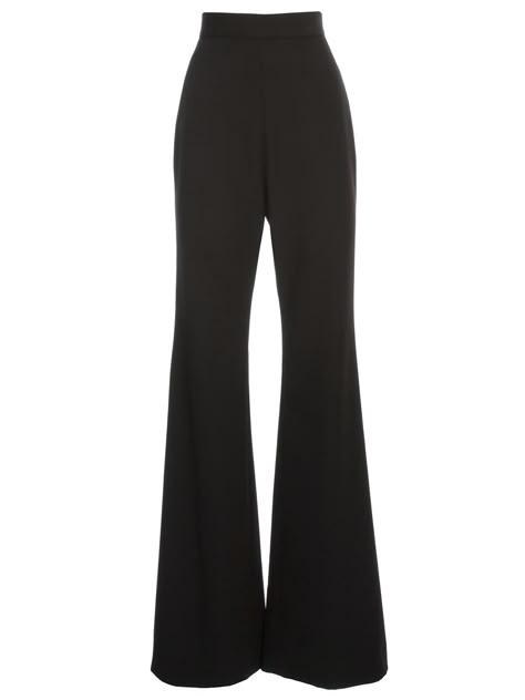 BALMAIN PANTS FLARED HIGH WAIST GRAIN DE POUDRE. #balmain #cloth High Waist Black Pants, Flared Dress Pants, Black Pants Women, Pants Png, High Wasted Pants, High Waist Flare Pants, Balmain Pants, Balmain Clothing, Black Flare Pants