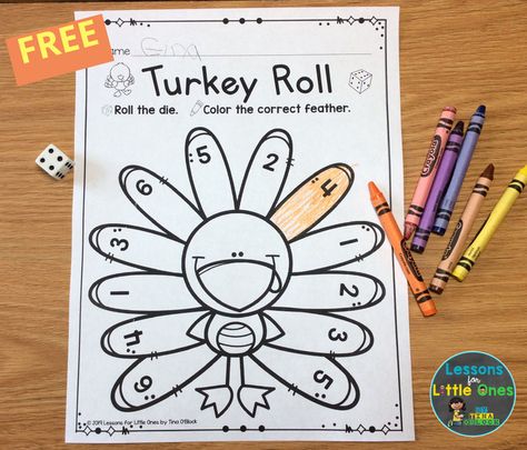 This free Thanksgiving roll & cover page is a simple to prepare, fun Thanksgiving game that practices numbers, subitizing, and addition. It can be played individually or in small groups as a game. Click to download 2 differentiated versions to use with your preschool, kindergarten, or first grade students. Christmas Classroom Games, Kindergarten Thanksgiving Crafts, Thanksgiving Math Games, Thanksgiving Math Centers, Thanksgiving Centers, Thanksgiving Activities For Kindergarten, Fun Thanksgiving Games, Classroom Christmas Party, Thanksgiving Math Activities