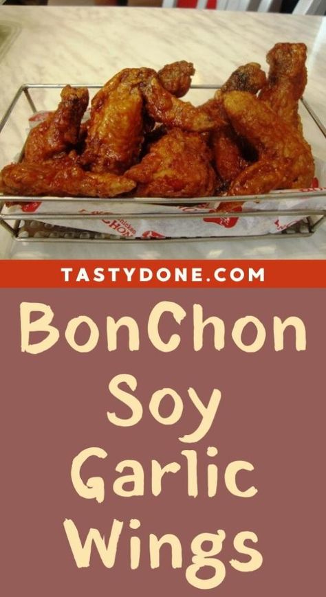 Bon Chon Chicken Recipe Soy Garlic, Cornstarch Wings, Soy Garlic Korean Fried Chicken Sauce, Bon Chon Soy Garlic Recipe, Korean Fried Chicken Recipe Soy Garlic, Bonchon Chicken Recipe, Soy Garlic Korean Fried Chicken, Double Fried Chicken, Garlic Soy Chicken