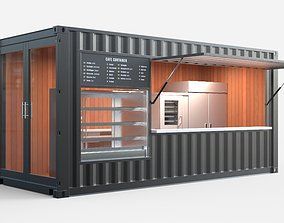 Cafe container 3D Models | CGTrader Shipping Container Restaurant, Shipping Container Cafe, Container Coffee Shop, Business House, Sweet Pot, Mobile Restaurant, Mobile Cafe, Company Ideas, Container Restaurant