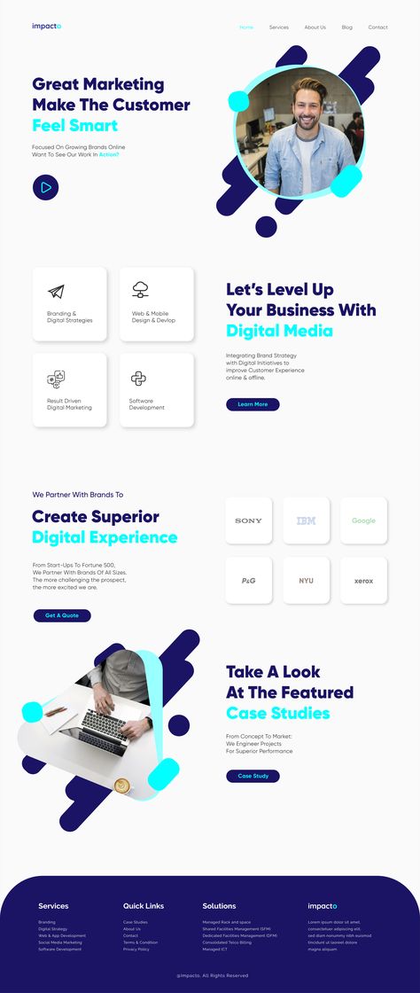 Digital Marketing Portfolio Website Design, Landing Page Digital Agency, Portfolio Website Design Creative, Tech Portfolio Website, Creative Website Design Inspiration Landing Pages, Website Layout Inspiration Business, Website Design Digital Agency, Website Digital Agency, Tech Web Design Inspiration