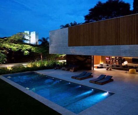 Top 60 Best Pool Lighting Ideas - Underwater LED Illumination Pool Lighting Ideas, Pool Lighting, Floating Pool Lights, Led Pool Lighting, Glass Pavilion, Pool Lights, Modern Pools, Pool Light, Swimming Pool Designs