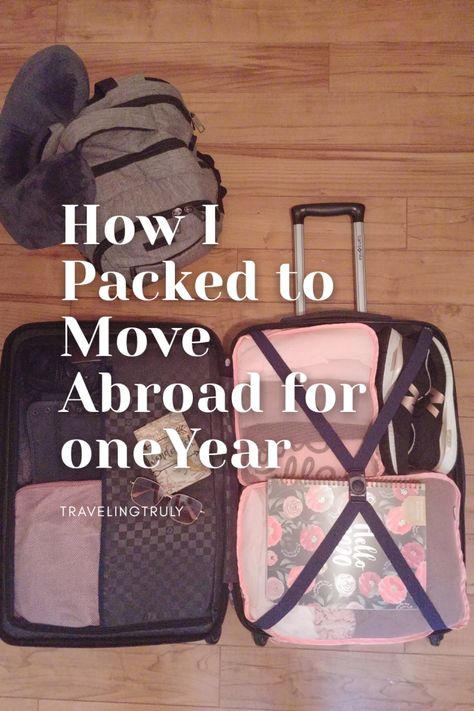 Study Abroad Packing List, Layers Of Clothes, Study Abroad Packing, Abroad Packing List, Vacation Packing Tips, Suitcase Packing Tips, One Suitcase, Semester Abroad, Moving Overseas