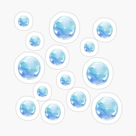 Get my art printed on awesome products. Support me at Redbubble #RBandME: https://www.redbubble.com/i/sticker/Blue-bubbles-of-Joy-Playful-and-Magical-Illustration-by-DimHel2/149866883.JCQM3?asc=u Cute Blue Stickers, Scrapbook Stickers Printable Blue, Blue Stickers Printable, Blue Stickers Aesthetic, Aesthetic Stickers Blue, Blue Aesthetic Stickers For Journal, Pastel Blue Stickers Aesthetic Printable, Bubbly Aesthetic, Light Blue Aesthetic Stickers