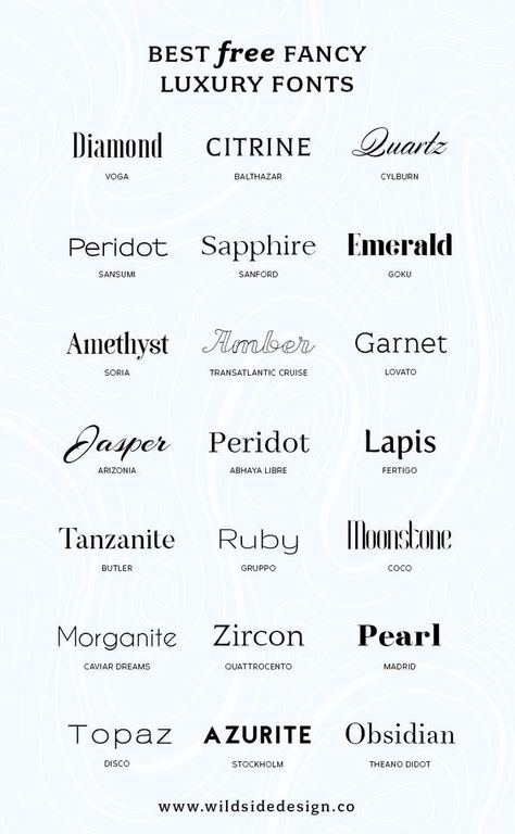 What if you want to make YOUR brand look high end? Here are some free luxury fonts in a variety of styles - serif, sans-serif and some high-end scripts. Blog Fonts, Typographie Logo, Alfabet Font, Luxury Fonts, Inspiration Typographie, Fonts For Tattoos, Fonts Ideas, Fonts Canva, Design Alphabet