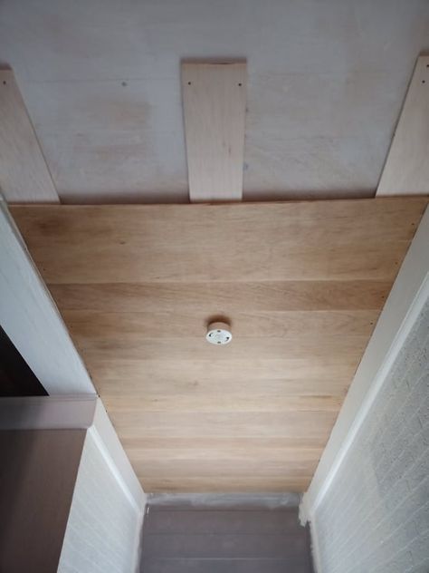 Ceiling Remodel, Wood Plank Ceiling, Plank Ceiling, Basement Makeover, Diy Ceiling, Home Inspo, Diy Home Repair, Wood Ceilings, Basement Design