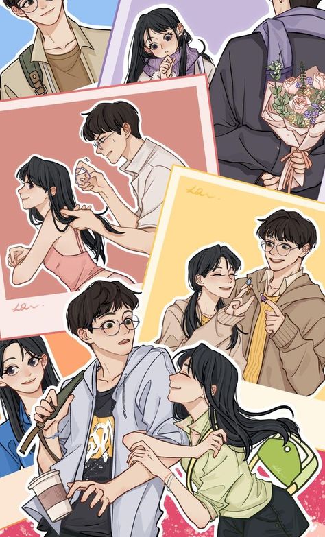 Cute Couple Drawings, Couple Illustration, Into Art, Arte Sketchbook, Cute Couple Art, Dessin Adorable, Digital Art Anime, Couple Drawings, Cute Art Styles