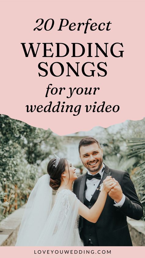 The right song is essential for creating your perfect wedding video, and to help you choose, we’re sharing 20 best wedding songs for a wedding video. From country to classics and everything in between, we have the perfect wedding music for your wedding videography. Wedding Songs For Insta Story, Country Wedding Playlist, Best Wedding Dance Songs, Wedding Music Checklist, Spotify Wedding, Wedding Song Checklist, Music Checklist, Wedding Songs To Walk Down Aisle, Wedding Video Songs