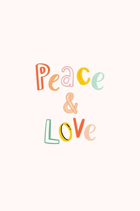 Peace And Love Wallpaper, Text Doodle, Peace Wallpaper, Images Of Peace, Doodle Font, Free Illustration Images, Doodle Fonts, Health Shirt, Love Message