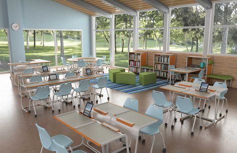 21st Century Learning Spaces, Classroom Architecture, School Grants, Classroom Interior, School Designs, Modern Classroom, 21st Century Learning, School Interior, School Dr