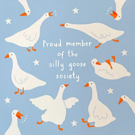 abbie rosie | illustration | hello and welcome to the silly goose society, we don’t really know what we’re doing and that’s totally okay Tag yourself, I’m goosy on his… | Instagram Goose Drawing, Tag Yourself, Silly Goose, Organized Home, April 26, April 25, Daily Routines, Long Haul, Pottery Painting