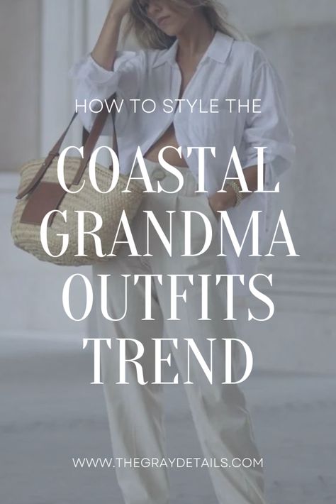 How to Style the Coastal Grandmother Trend, old money, coastal grandma, classy outfits, old money style, vest outfit, linen outfit, blue button down, striped sweater Grandma Outfit Aesthetic, Coastal Fashion Summer, Grandma Aesthetic Outfit, Striped Sweater Outfit, Grandma Clothes, Grandma Aesthetic, Linen Style Fashion, Coastal Fashion, Elegant Style Women