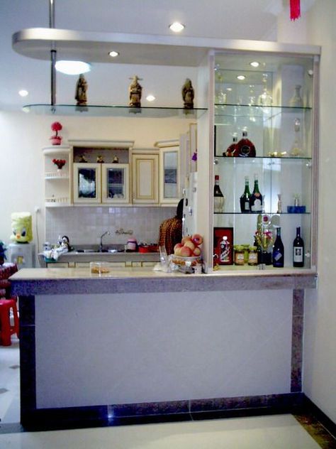 bar counter design for home is equally   important to display the food Bar Counter Design | Mini Bar Design Picture with a Simple Model and Mini Bar Design, Mini Bar At Home, Kitchen Interior Modern, Home Bar Counter, Bar Counters, Bar Counter Design, Kitchen Bar Counter, Modern Home Bar, Home Bar Design