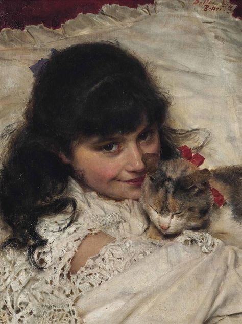 Theodore Robinson, American Impressionism, Painting Of Girl, Oil Painting Reproductions, Arte Animal, Painting Reproductions, Cat Painting, American Artists, Figurative Art