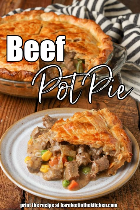 Ground Beef Pot Pie, Roast Beef Pot Pie, Meat Pot Pie, Beef Pie Recipe, Beef Pot Pie Recipe, Homemade Pot Pie, Pot Pie Recipe Easy, Beef Pot Pie, Leftover Pot Roast