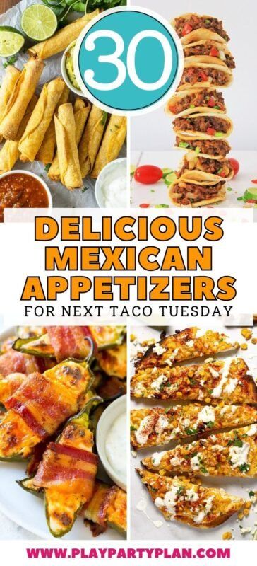 Tacobar Party, Easy Mexican Appetizers, Mexican Finger Foods, Food Recipes Appetizers, Mexican Food Recipes Appetizers, Mexican Party Food, Mexican Buffet, Mexican Side Dishes, Mexican Appetizers