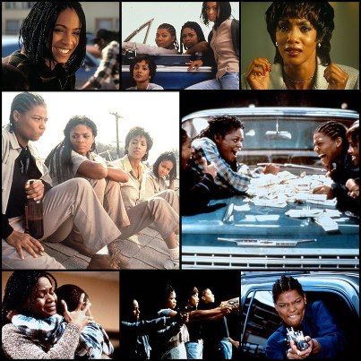 A classic! One of my favorite movies - Set It Off with Jada Pinkett-Smith, Queen Latifah, Vivica Fox, Kimberly Elise. Ridn' as True Blues....Went out as G's. Set It Off Movie, Black Pop Culture, Wallpaper Home Screen, Color In Film, Poetry Design, Black Movies, Love Moments, Vivica Fox, Set It Off