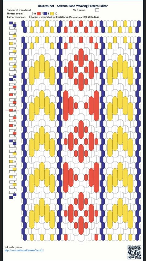 Inkle Weaving Patterns, Textile Weaving, Tablet Weaving Patterns, Inkle Weaving, Inkle Loom, Card Weaving, Tablet Weaving, Bead Weaving Patterns, Yarn Projects