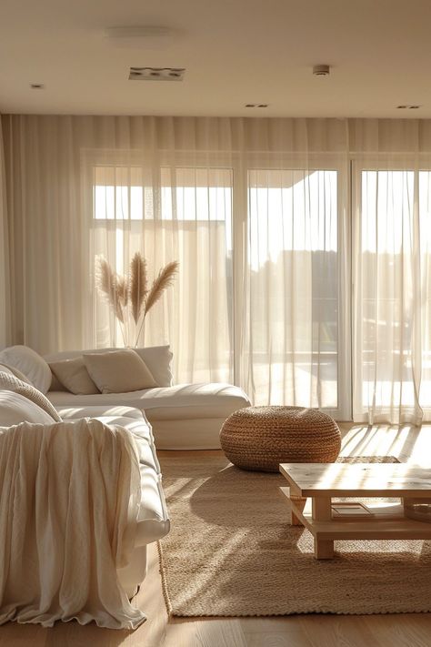 29 Curtains Ideas for Living Room to Add a Touch of Elegance 20 Bedroom Long Curtains, Room With Curtains Aesthetic, Room Curtains Aesthetic, Curtains With Vaulted Ceilings, Natural Curtains Living Room, Curtains Living Room Sheer, Living Room Without Windows, Modern Curtains Living Room, Curtains Ideas For Living Room