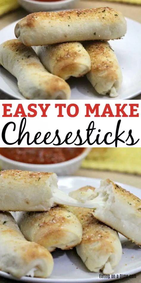 Cheese Filled Breadsticks, Homemade Cheesy Breadsticks, Recipe Garlic Bread, Garlic Bread Cheese, Homemade Cheese Sticks, Xmas Appetizers, Cheese Sticks Recipe, Bread Stick, Cheese Bread Sticks