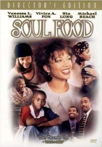 Soul Food: Vanessa Williams, Vivica A. Fox, Nia Long, Michael Beach, Mekhi Phifer, Brandon Hammond, Jeffrey D. Sams, Gina Ravera, Irma P. Hall, Carl Wright, Mel Jackson, Morgan Méchelle Smith, Paul Elliott, George Tillman Jr., Kenneth 'Babyface' Edmonds, Llewellyn Wells, Michael McQuarn, Robert Teitel, Tracey E. Edmonds Drama Films, African American Movies, Dru Hill, Food Film, Nia Long, Tv Covers, Vanessa Williams, I Love Cinema, See Movie