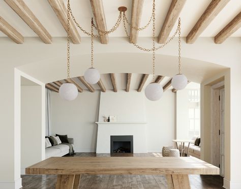 Swagged Light Fixtures, Swag Light Fixture, Natural Chandeliers, Swag Chandelier, Adobe House, Foyer Chandelier, Storybook Cottage, Swag Light, Hamptons House