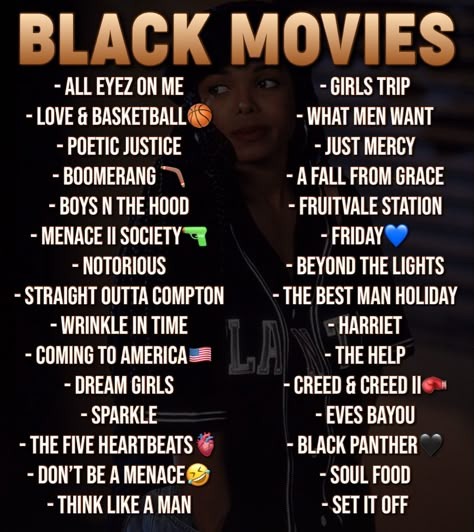 Black Romantic Movies, Black Movies 90s List, Black Youtubers To Watch, Black Movies To Watch List, Think Like A Man Movie, Black Romance Movies, Black Movies To Watch, Set It Off Movie, Eves Bayou