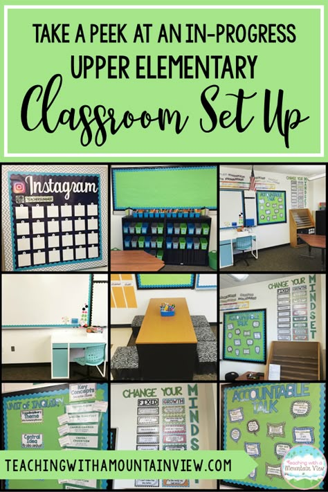 Upper Elementary Classroom Setup, Elementary Classroom Setup, 4th Grade Classroom Setup, Intermediate Classroom, Classroom Setup Elementary, Fourth Grade Classroom, Fifth Grade Classroom, 6th Grade Classroom, Teaching 5th Grade