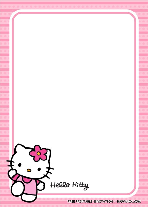 Get Free Printable Hello Kitty Birthday Party Kits Template #free #freeinvitation2019 #birthday #disney #invitations #invitationtemplates Hello Kitty Invitation Template, Hello Kitty Invitation Card, Kitty Birthday Invitations, Hello Kitty Invitation, Hello Kitty Birthday Invitations, Hello Kitty Invitations, Birthday Card Template Free, Space Wallpaper Ipad, Hello Kitty Printables