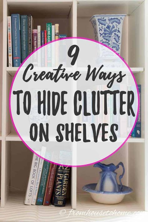 Hide Clutter, Hidden Shelf, Painted Baskets, Interior Decorating Tips, Interior Design Business, Craft Room Organization, Curtains With Rings, Décor Diy, Diy Home Decor Projects